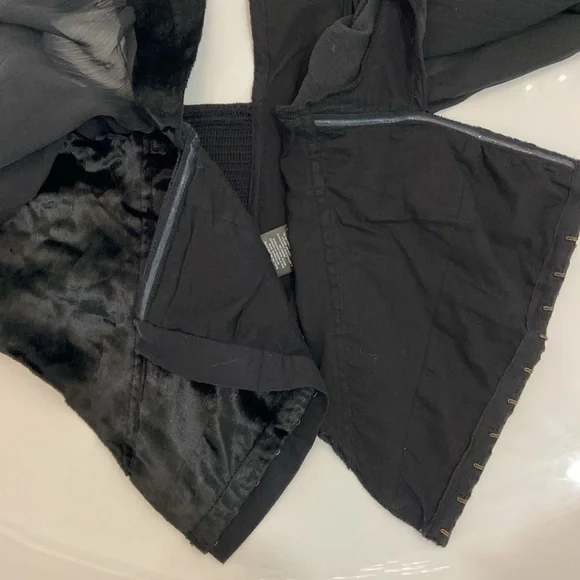 EUC black velvet corset style top by Urban Outfitters, size S. Worn once. - Picture 9 of 12